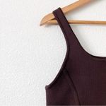 Aritzia Babaton Sculpt Knit Seamed Mini Bodycon Dress in Rich Mocha Brown Photo 4