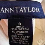 Ann Taylor  Women's Size 8 White Eyelet Pencil Skirt Scalloped‎ Hem Career Photo 5