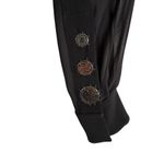 Proenza Schouler Proenza Scharler Metal Chiffon Embroidery top Size 4 Black Photo 4