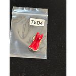 Red Dress Enamel Charm With Heart Accent Photo 1