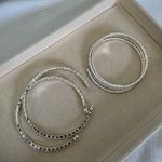 Boutique Silver with AB Iridescent Rhinestones Bracelets Photo 1