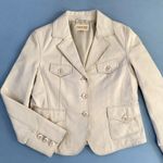 wilson's leather  Vintage Maxima 90’s Cream Leather Blazer Jacket Photo 0