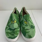 EUC Women’s green grinch canvas slip on casual loafers shoes comfy size 10.5/11 Photo 1