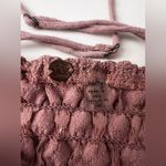 Free People  Adella textured Slip dress babydoll pink eyelet peasant asymmetric Photo 4