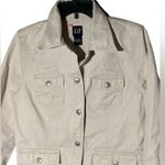 Gap cream 4 way medium excellent condition blazer jacket Photo 1