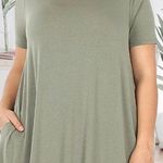 Zenana Premium Tunic Top 2XL in Light Olive Photo 0