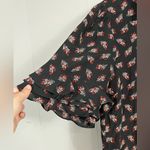 frame denim NWT $425 FRAME 100% Silk Printed Button-Front Ruffle Sleeve Shirt Dress Size XL Photo 6