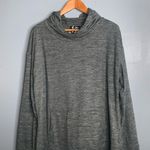 Crane Cozy Cowl Neck Gray Fleece Sweatshirt Hoodie XL Photo 3