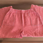 Natalie And Me Linen Blend Capri Womens Peach PM‎ Lounge Comfort Vacation Summer Size undefined Photo 0