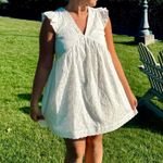 Boutique  WHITE EYELET MINI DRESS Photo 0