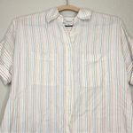 Madewell  Courier Shirt in Stitched Rainbow Stripe Size XS Photo 7