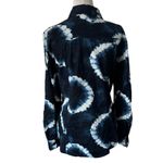 Michael Kors Blue Tie Dye Button Up Shirt Women Top Size Small | 61-3 Photo 1