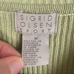 Sigrid Olsen  Green Ribbed Women's Sweater Photo 1