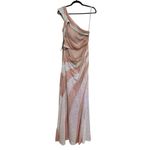 Flirt by Maggie Sottero Blush Pink Iridescent Sequin Prom Dress Photo 1