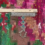 Exquisite Turquoise Embellished Mitten Bracelet Silver Photo 6