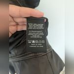 Charlie Paige  Faux Leather Ruffle Vest Brown Small Photo 5