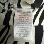 Glam NWT Ivory and Black Zebra Print Lightweight Windbreaker Jacket Size Medium Photo 10