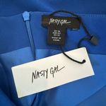 Nasty Gal NWT  Premium Diamante Heart Detail Tailored Dress in Blue Size 10 Photo 7