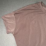 Under Armour  Shirt Womens Large Pink Relaxed Mesh Short Sleeve Athletic Top Photo 5