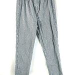 Brandy Melville John Gault Womens Crop Pants Pull On Striped Navy Blue White Size XS Photo 0