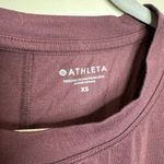 Athleta  Tank Top Size XS Womens Maroon Essence Relaxed High Low Hem Sleeveless Photo 2
