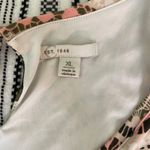 Cato ‎ Cold Shoulder Midi Dress size XL Pink Green Cream Floral Paisley Print Photo 6