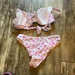 SheIn  Pink Floral Bikini Size Medium Photo 7