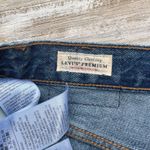 Levi’s Premium 501 90s Jean Shorts 30 (32”) Med Wash Distressed Grunge Western Blue Photo 8
