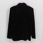 RICCI Purple Vintage 1990's Velvet Sweater 3 Piece Skirt Suit Set Size M Photo 7