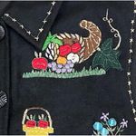 Dress Barn Vintage Black Harvest Whimsical Vest Size Large Photo 5