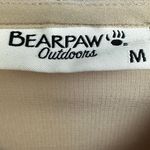 BEARPAW Outdoor Tan Cream Lightweight Hooded Windbreaker 1/2 Zip Size Medium Photo 5