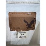 American Eagle Outfitters White Distressed Denim Jacket Women Size S Photo 2