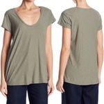 James Perse Standard SignetGreen Deep V Neck Short Sleeve T Shirt Size Photo 1