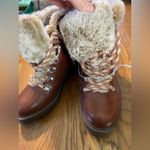 Target Comfortable Brown Faux Fur Lined Lace Up Winter Boots Size 6.5 NWT Cabincore Photo 3