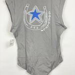 Free People go to graphic bodysuit heather gray small Photo 3