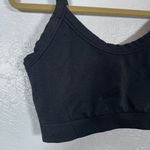 Old Navy  Women XL Black Seamless Sports Bra Light Support Ribbed Athleisure Photo 1