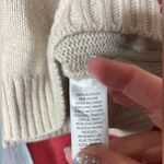 st. john's bay  Cream Sweater with Pink and Brown Polka Dots Photo 2