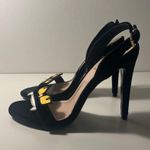 Chiara Ferragni Amelia Monsters Velvet Slingback Pumps Heels Black Size 7 Photo 8