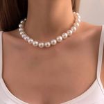 Faux Pearl Choker Gold Photo 0