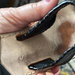 Jack Rogers BLACK LEATHER WHIPSTITCH NAVAJO TOE POST THONG SANDALS Photo 6