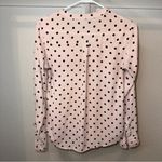 EXPRESS  Pink Polka Dot Long Sleeve Blouse Photo 2