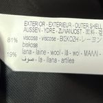 ZARA  Black Wool Double Breasted Long Sleeve Collar Button Blazer Coat Jacket XS Photo 3