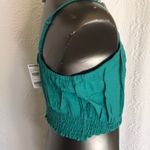 Sky And Sparrow  Teal Crop Bikini Top Size Small NWT Photo 3