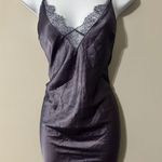 Victoria's Secret Satin Lace Slip Dress Halter Back Lingerie Nightie Size M Photo 0