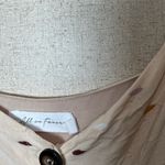 All in Favor  Cream Spaghetti Strap Dress with Buttons size M Photo 4