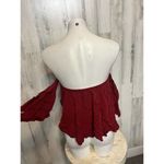 Heart & Hips Red flare blouse Photo 3