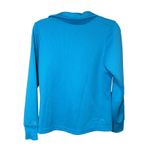 Salomon  Asymmetrical Zip Motomesh Pullover Blue Size Medium Photo 3