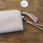 “Heather” Wristlet Clutch Pouch NWT Heather Engraved Pink Photo 4