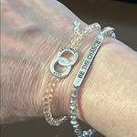 NEW Avon Silver and Pink Charm Bracelets Photo 3