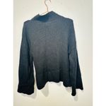 SWEET BABY JAMIE Black Knit Acrylic Wool Blend Oversized Bell Sleeve Sweater S Photo 7
